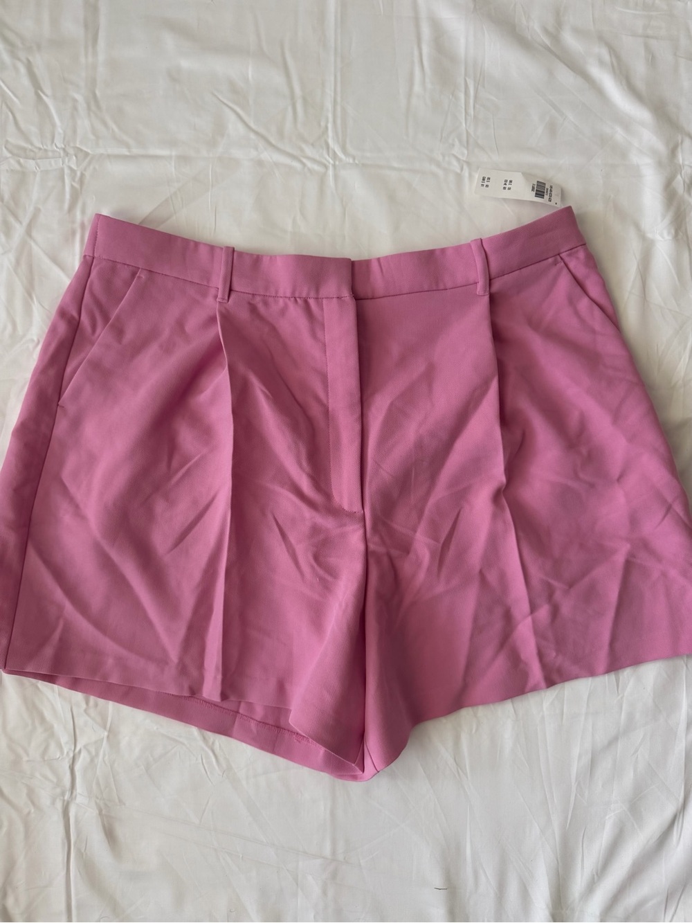 Abercrombie & Fitch Pink Bermuda Shorts Cuffed High Waisted Size XL NWT